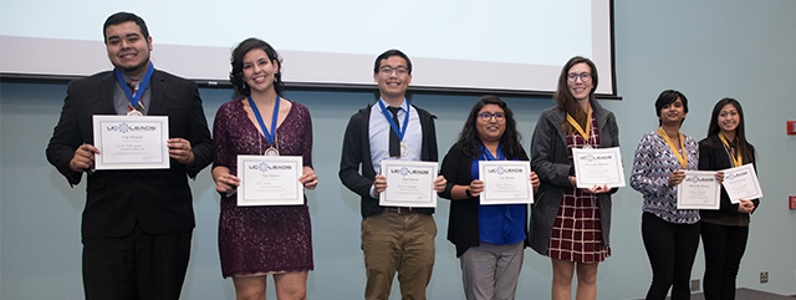 Poster award presentations at the 2018 UC LEADS Symposium at UCSB
